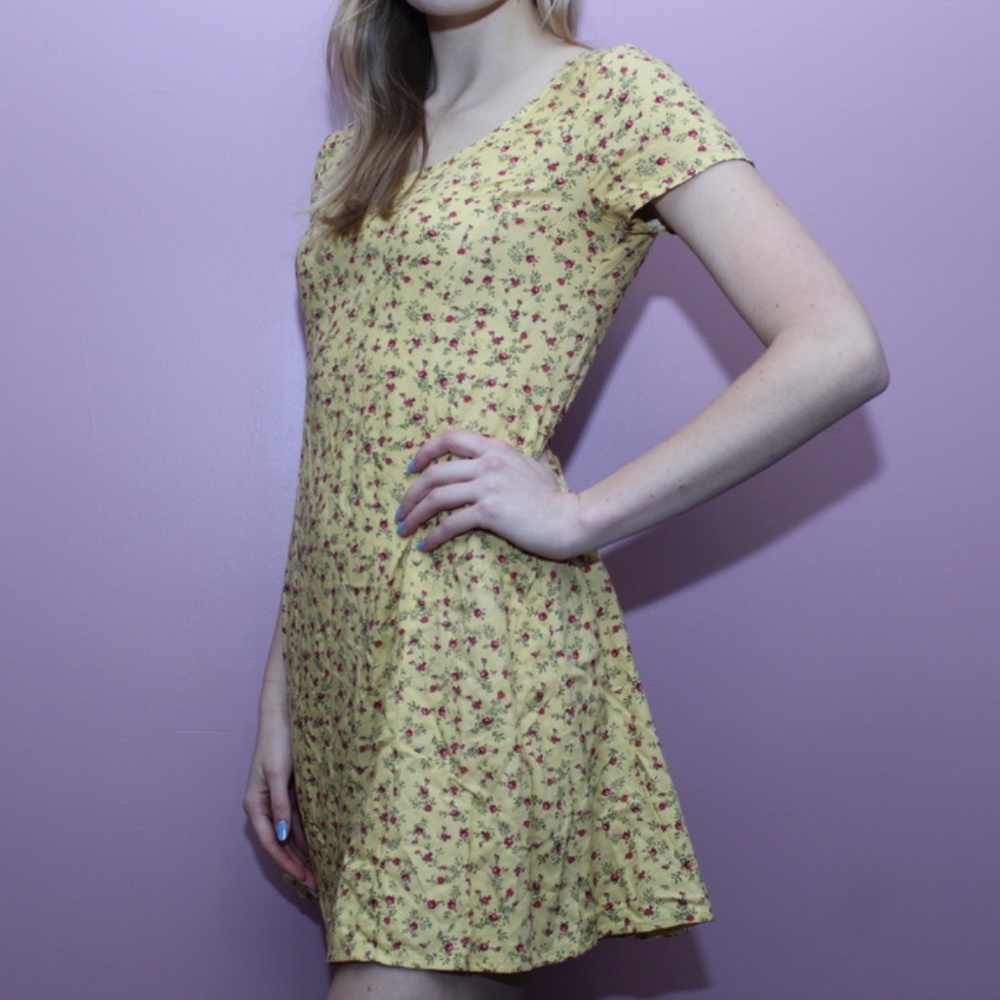 Forever 21 Yellow Floral Dress